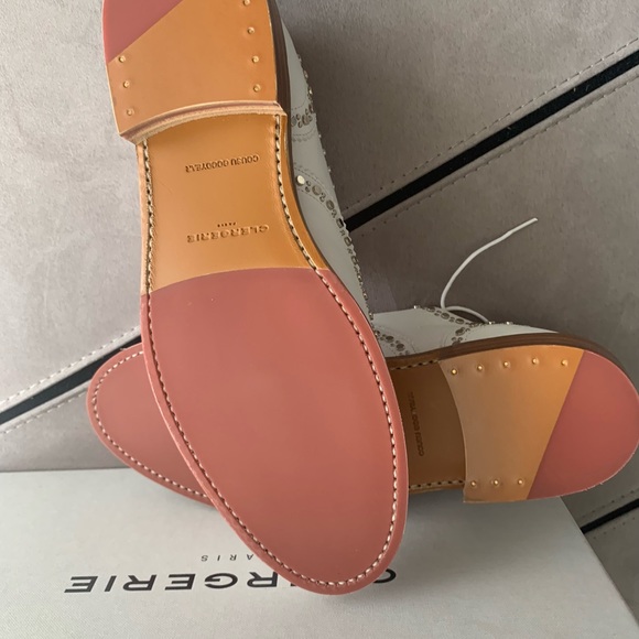 NIB Robert Clergerie Paris White Studded Brogue Shoes size 39.5 - Picture 12 of 15